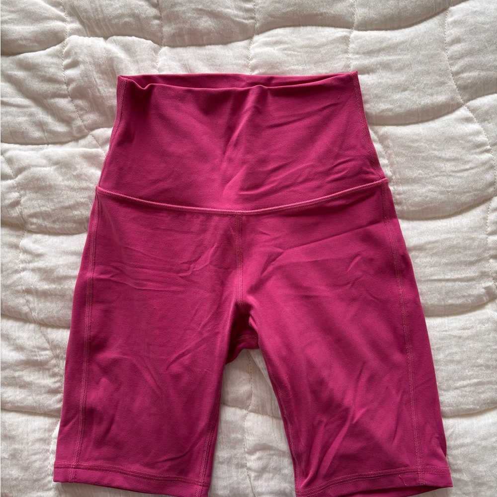 Pink Lululemon Align Shorts 8”